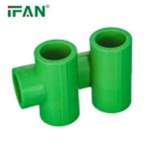 Green PPR Pipe Tee Fittings