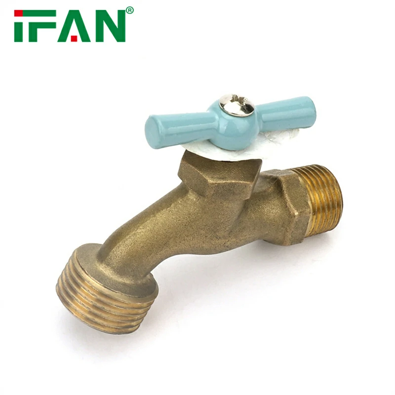 IFAN Green Handle Brass Taps