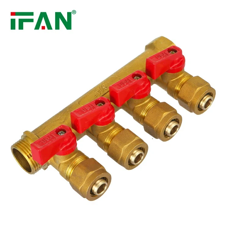 HVAC-systeem Messing spruitstuk